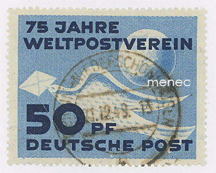 Saksa, DDR, UPU 75 vuotta 1949 