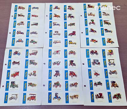 Tulitikkuetikettejä, Puola, autoja, 120 kpl 