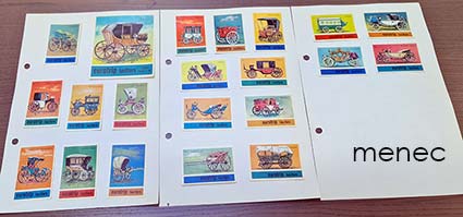 Tulitikkuetikettejä, vanhoja ajoneuvoja, Alankomaat, iso + 20 kpl, täysi sarja 