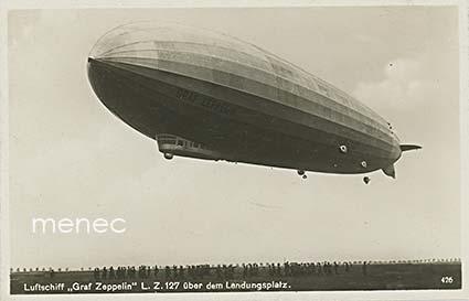 Saksa, Graf Zeppelin L. Z. 127 laskeutuu 