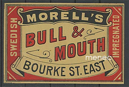 Vientietiketti, Ruotsi, Morell's Bull & Mouth, iso aski 