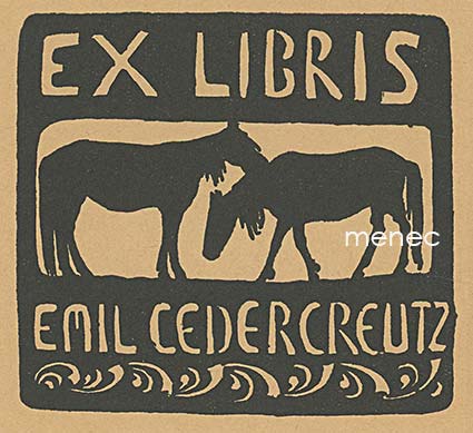 Emil Cedercreutz, exlibris 