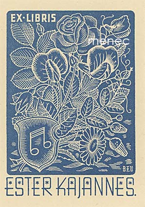 Ester Kajannes, exlibris 