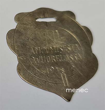 I p. ampumisesta Wuorelassa 1912, hopeamitali 