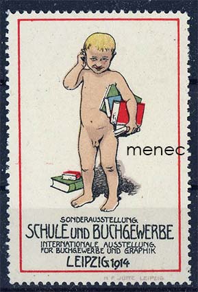 Kirjeensulkija, Saksa, Schule und Buchgewerbe, Sonderausstellung Leipzig 1914, poika 
