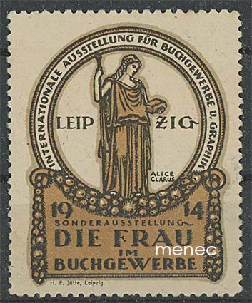 Kirjeensulkija, Saksa, die Frau im Buchgewerbe, Sonderausstellung Leipzig 1914 