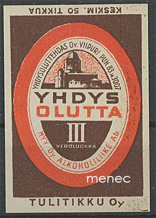 Tulitikkuetiketti, Yhdysolutta III 