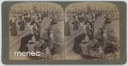 Helsinki, Market Boats, stereografiakuva 