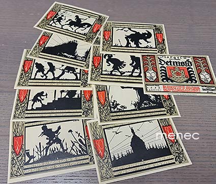 Saksa, Detmold, pularahasarja 10 kpl 1920, 50 Pf 