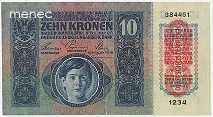Itävalta, 10 Kronen 1915 