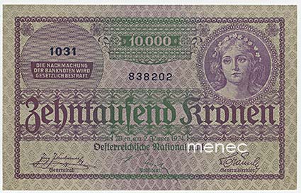 Itävalta, 10000 Kr 1924 