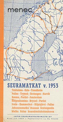Seuramatkat v. 1953, esite 