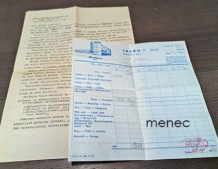 Terveyssisaren matka-aineistoa 1960 