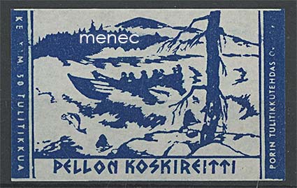 Tulitikkuetiketti, Pellon koskireitti 