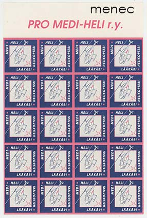 Kirjeensulkijoita, Medi-Heli, lääkärihelikopteri arkki 20 kpl 