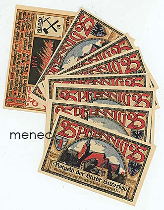 Saksa, Bitterfeld, 10 pularahan sarja 1921, 25 Pf 