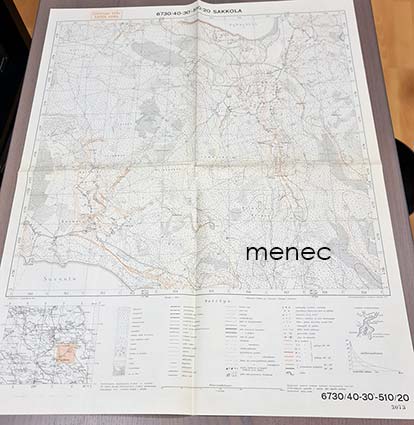 Sotilaskartta, Sakkola 1937 
