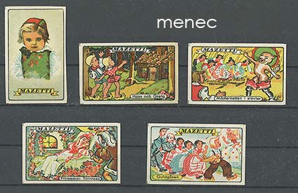 Tulitikkuetikettejä, Ruotsi, Mazetti, 5 kpl 
