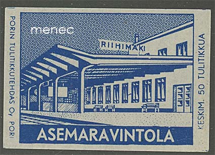 Tulitikkuetiketti, Riihimäki, Asemaravintola 