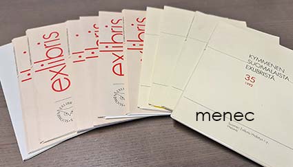 Kymmenen suomalaista exlibristä. 35-45 