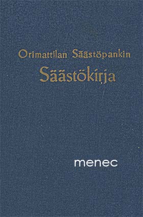 Orimattilan Säästöpankin Säästökirja 