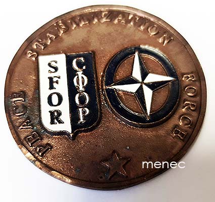 SFOR / ECHOS, Peace Stabilisation Force, Bosnian sota, mitali 