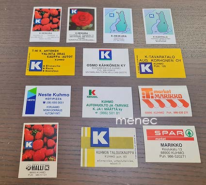 Tulitikkuetikettejä, Kuhmo, 13 kpl 