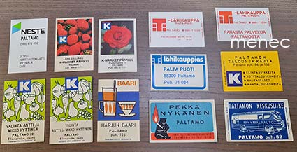 Tulitikkuetikettejä, Paltamo, 12 kpl 