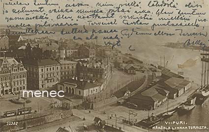 Viipuri, näköala Linnan Tornista 