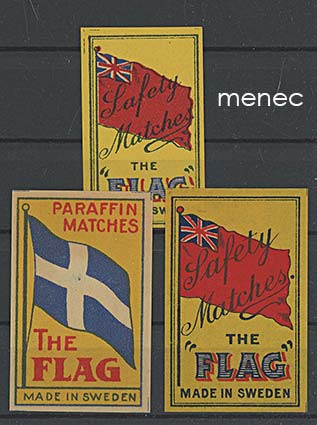 Tulitikkuetikettejä, The Flag, 3 kpl 