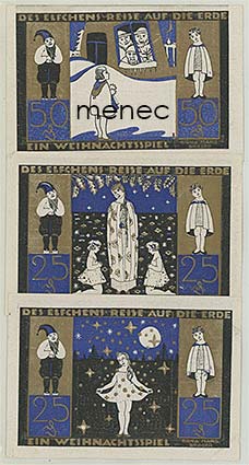 Saksa, pularahoja 1921, 6 kpl, Langeln/Hemdingen 