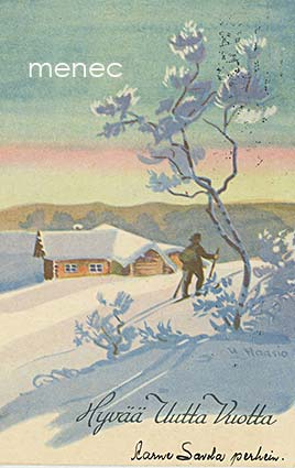 Maasio, Urpo - Hiihtäjä reppu selässä 