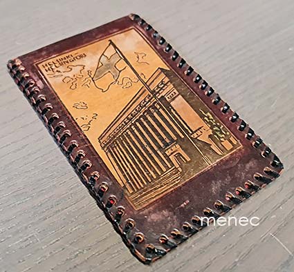 Helsinki, Eduskuntatalo, nahkainen dokumenttikotelo 