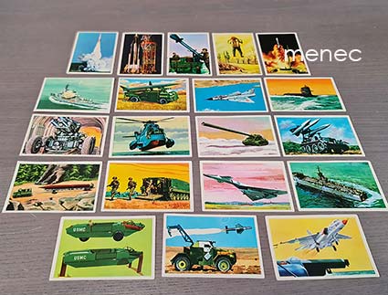 Uudet aseet -purukumikuvia, 20 kpl 