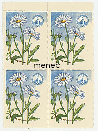 Säästöpankkimerkkejä, kolme nelilöä 