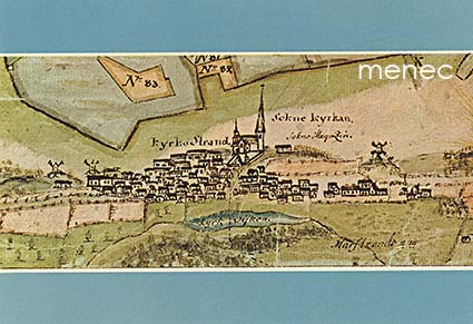 Pietarsaari, pitäjän kirkko ja Kirkkoranta 1783 