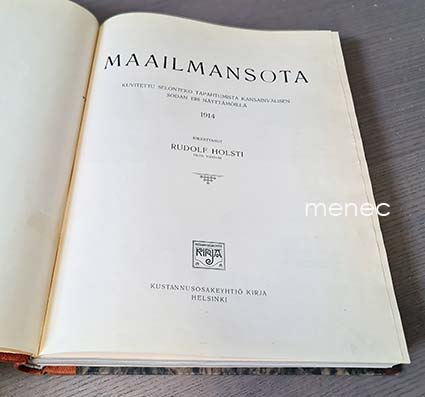 Holsti, Rudolf - Maailmansota 