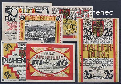 Saksa, Hachenburg, 6 pularahaa 1921 