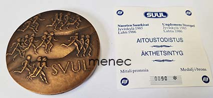 Sakki, Terho - Nuorten suurkisat 1985, mitali 