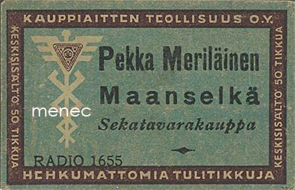 Kauppiasetiketti, Pekka Meriläinen, Maanselkä 