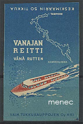 Tulitikkuetiketti, Vanajan reitti 