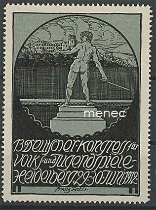 Saksa, kansan ja nuorison liikuntalajien kongressi, Heidelberg 1912, vinjetti 