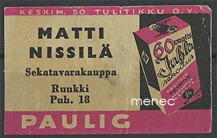 Kauppiasetiketti, Matti Nissilä, Ruukki 
