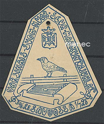 Rintamerkki, Varsinais-Suom. nuor.seur.maakuntajuhlat Sauvossa 30.6.-1.7.1928 