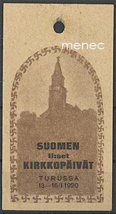 Rintamerkki, Suomen II:set kirkkopäivät Turussa 13-16.1.1920 