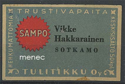 Kauppiasetiketti, Vikke Hakkarainen, Sotkamo 