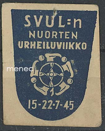 Rintamerkki, SVUL:n nuorten urheiluviikko 1945 