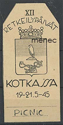 Rintamerkki, XII retkeilypäivät Kotkassa 1945 