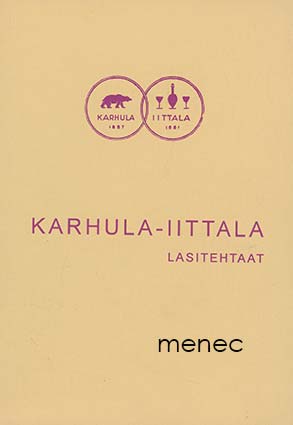 Karhula-Iittala lasitehtaat. 1947 luettelo 
