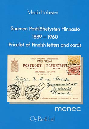 Holmsten, Martin - Suomen postilähetysten hinnasto 1889–1960 